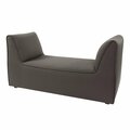 Howard Elliott Pod Bench Cover Textured solid sterling Charcoal - Cover Only Base Not Included C839-201